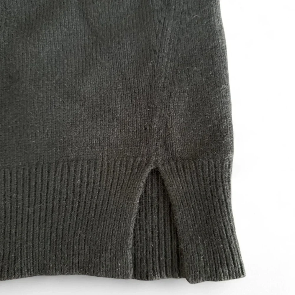 Madewell V-Neck Long Sleeve Knit Extra Small Black Boxy Sweater Women's Size XS - Picture 8 of 8